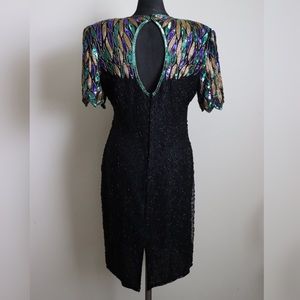 Vintage Laurence Kazar Cocktail Dress M
